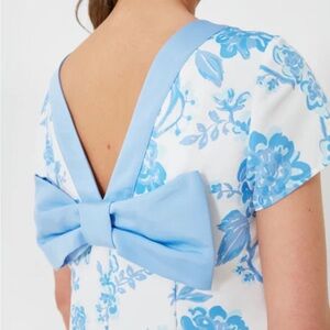 Sail to Sable Blue Floral Backless Dress